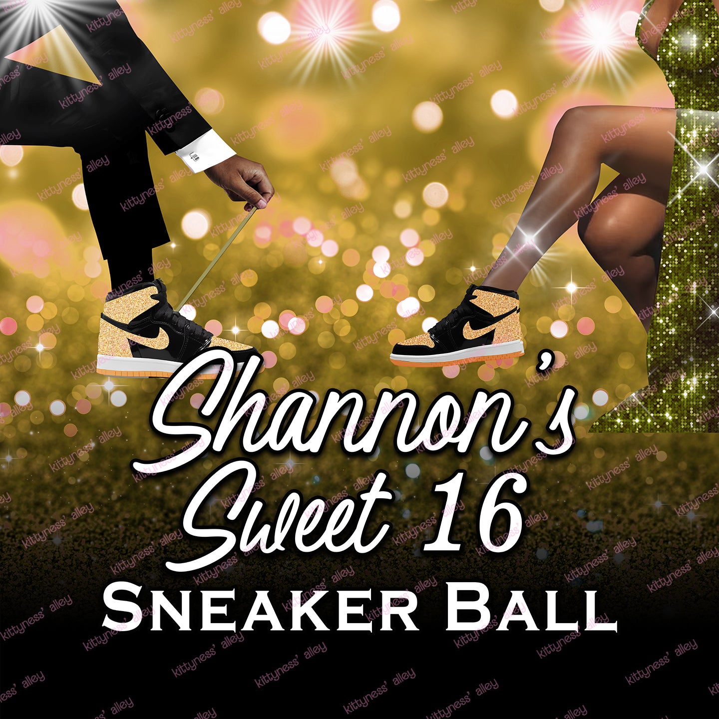 Classy Sneaker Ball Backdrop for Customization