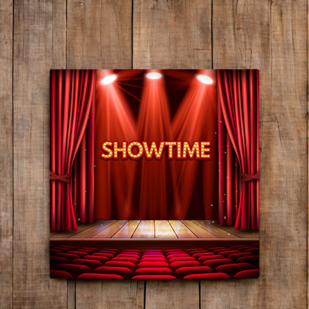 Amazing "Showtime" Backdrop for Customization