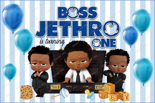 Stunning Boss Baby Birthday Backdrop for Customization