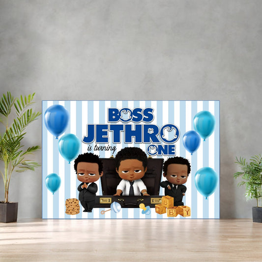 Stunning Boss Baby Birthday Backdrop for Customization